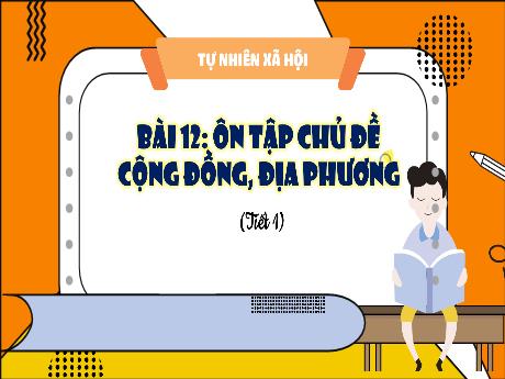 Bài giảng TNXH 3 - Bài 12: Ôn tập chủ đề cộng đồng, địa phương (Tiết 1)