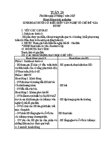 Kế hoạch bài dạy Chương trình Lớp 2 - Tuần 20 (NH 2024-2025)(GV: Đậu Thị Huyền)