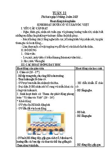Kế hoạch bài dạy Chương trình Lớp 3 - Tuần 22 (NH 2024-2025)(GV: Hồ Thị Hương Phúc)