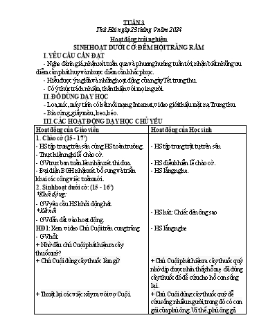 Kế hoạch bài dạy Chương trình Lớp 3 - Tuần 3 (Sáng)(NH 2024-2025)(GV: Trương Thị Tươi)