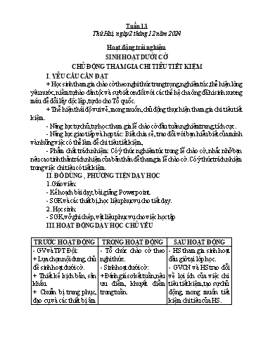 Kế hoạch bài dạy Chương trình Lớp 5 - Tuần 13 (NH 2024-2025)(GV: Nguyễn Thị Thủy)