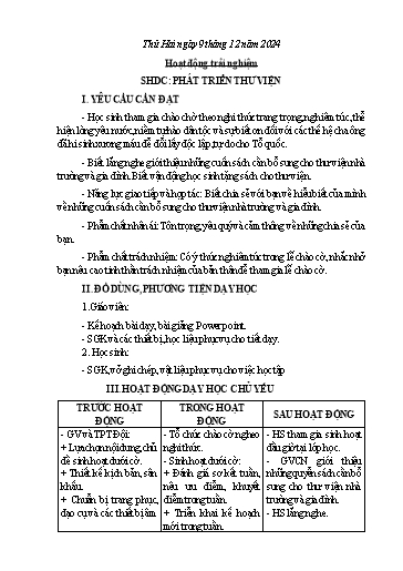 Kế hoạch bài dạy Chương trình Lớp 5 - Tuần 14 (NH 2024-2025)(GV: Nguyễn Thị Thủy)