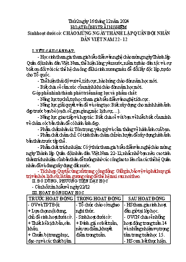 Kế hoạch bài dạy Chương trình Lớp 5 - Tuần 15 (NH 2024-2025)(GV: Nguyễn Tất Tâm)