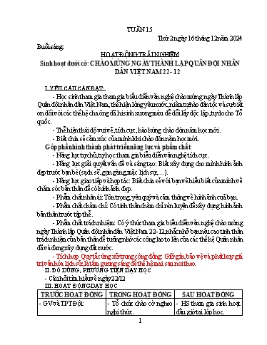 Kế hoạch bài dạy Chương trình Lớp 5 - Tuần 15 (NH 2024-2025)(GV: Phạm Thị Diệu Phúc)