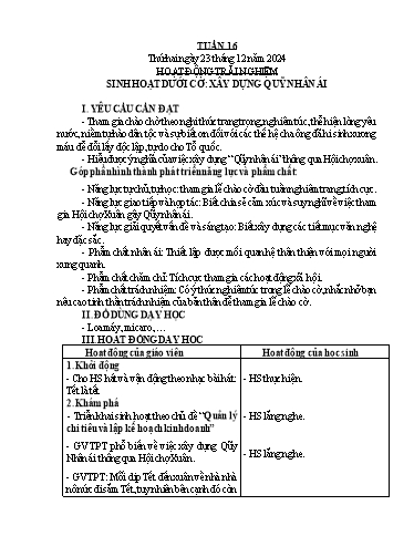 Kế hoạch bài dạy Chương trình Lớp 5 - Tuần 16 (NH 2024-2025)(GV: Nguyễn Văn Thọ)