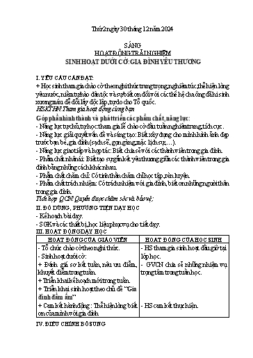 Kế hoạch bài dạy Chương trình Lớp 5 - Tuần 17 (NH 2024-2025)(GV: Trần Hà Nhi)