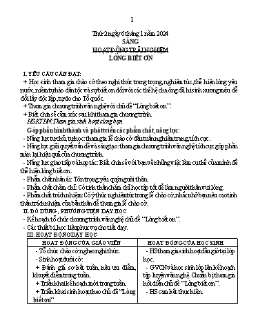 Kế hoạch bài dạy Chương trình Lớp 5 - Tuần 18 (NH 2023-2024)(GV: Trần Hà Nhi)