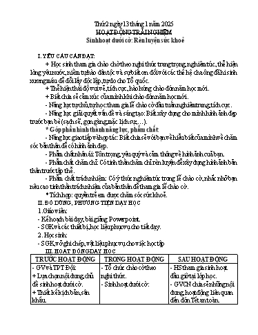 Kế hoạch bài dạy Chương trình Lớp 5 - Tuần 19 (NH 2024-2025)(GV: Nguyễn Tất Tâm)