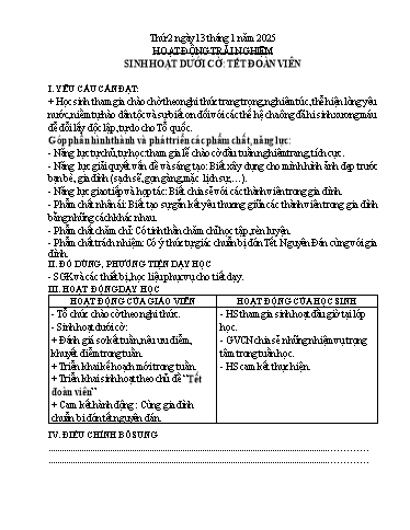 Kế hoạch bài dạy Chương trình Lớp 5 - Tuần 20 (NH 2024-2025)(GV: Nguyễn Tất Tâm)