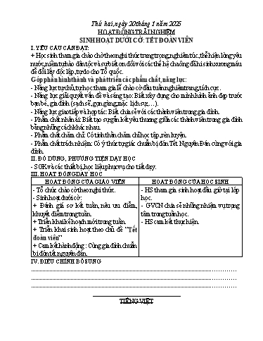 Kế hoạch bài dạy Chương trình Lớp 5 - Tuần 20B (NH 2024-2025)(GV: Nguyễn Thị Oanh)
