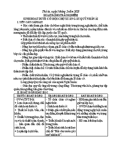 Kế hoạch bài dạy Chương trình Lớp 5 - Tuần 21 (NH 2024-2025)(GV: Nguyễn Thị Oanh)