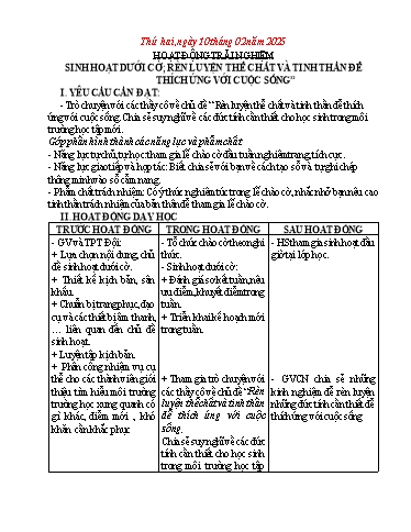 Kế hoạch bài dạy Chương trình Lớp 5 - Tuần 22 (NH 2024-2025)(GV: Nguyễn Thị Oanh)