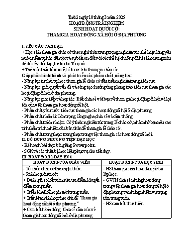 Kế hoạch bài dạy Chương trình Lớp 5 - Tuần 26 (NH 2024-2025)(GV: Nguyễn Tất Tâm)