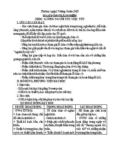 Kế hoạch bài dạy Chương trình Lớp 5 - Tuần 27 (NH 2024-2025)(GV: Đinh Thị Duyên)