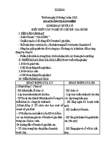 Kế hoạch bài dạy Lớp 2 - Tuần 20 Năm học 2024-2025 (Trần Thị Vân Anh)
