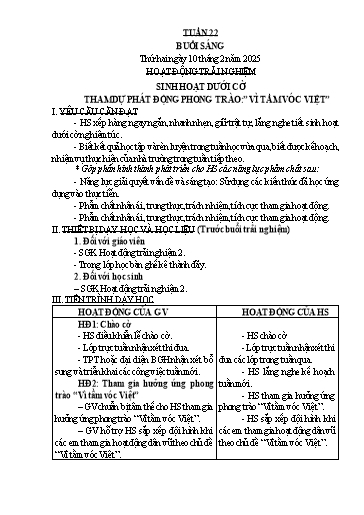 Kế hoạch bài dạy Lớp 2 - Tuần 22 Năm học 2024-2025 (Nguyễn Thị Thủy)