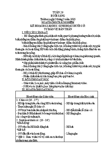 Kế hoạch bài dạy Lớp 3 - Tuần 25 Năm học 2024-2025 (Vi Thị Thính)