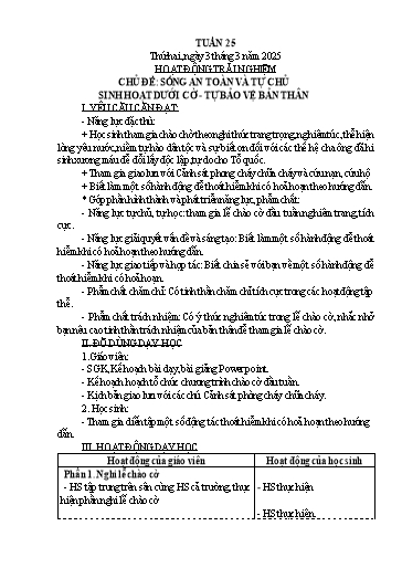 Kế hoạch bài dạy Lớp 5 - Tuần 25 Năm học 2024-2025 (Trần Thị Xan)
