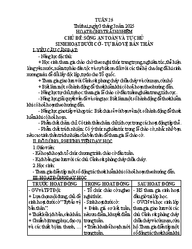 Kế hoạch bài dạy Lớp 5 - Tuần 25B Năm học 2024-2025 (Nguyễn Hồng Năng)