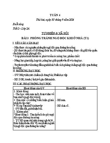 Kế hoạch bài dạy TNXH 1+2+3, GDTC 4+5, Đạo Đức 5 - Tuần 4 Năm học 2024-2025 (Lô Thị Sao Mai)