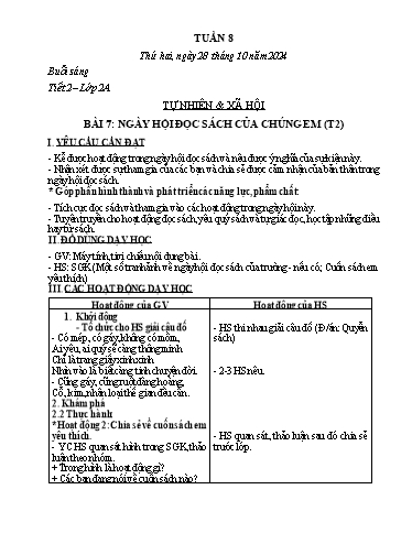 Kế hoạch bài dạy TNXH 1+2+3, GDTC 4+5, Đạo Đức 5 - Tuần 8 Năm học 2024-2025 (Lô Thị Sao Mai)
